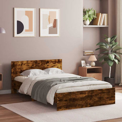 Bed Frame | Smoked Oak | Engineered Wood, Plywood | Small Double
