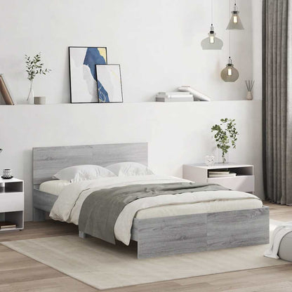 Bed Frame | Grey Sonoma | Engineered wood, Plywood | Small Double