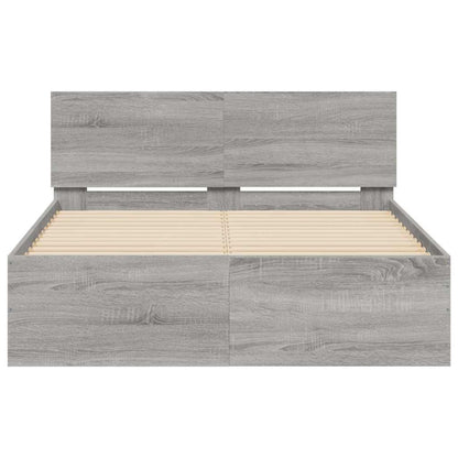 Bed Frame | Grey Sonoma | Engineered wood, Plywood | Small Double