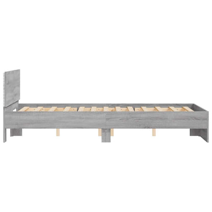Bed Frame | Grey Sonoma | Engineered wood, Plywood | Small Double