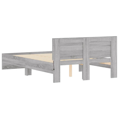 Bed Frame | Grey Sonoma | Engineered wood, Plywood | Small Double