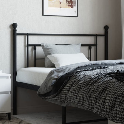 Metal Replace Headboard Black 107 cm