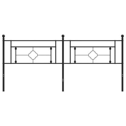 Metal Replace Headboard Black 193 cm