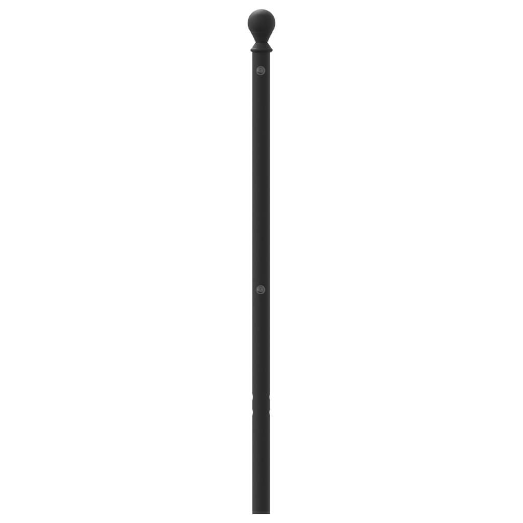 Metal Replace Headboard Black 193 cm