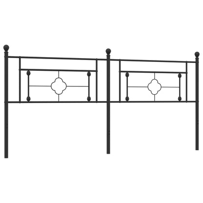 Metal Replace Headboard Black 193 cm