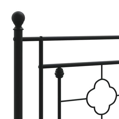 Metal Replace Headboard Black 193 cm