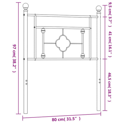 Metal Replace Headboard White 75 cm