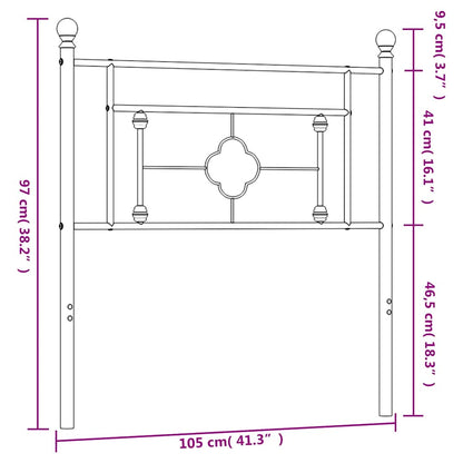 Metal Replace Headboard White 100 cm