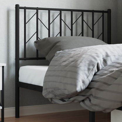 Metal Replace Headboard Black 90 cm