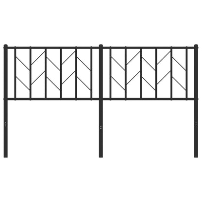 Metal Replace Headboard Black 150 cm