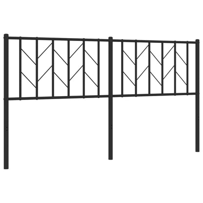 Metal Replace Headboard Black 160 cm