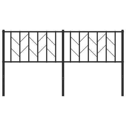 Metal Replace Headboard Black 160 cm
