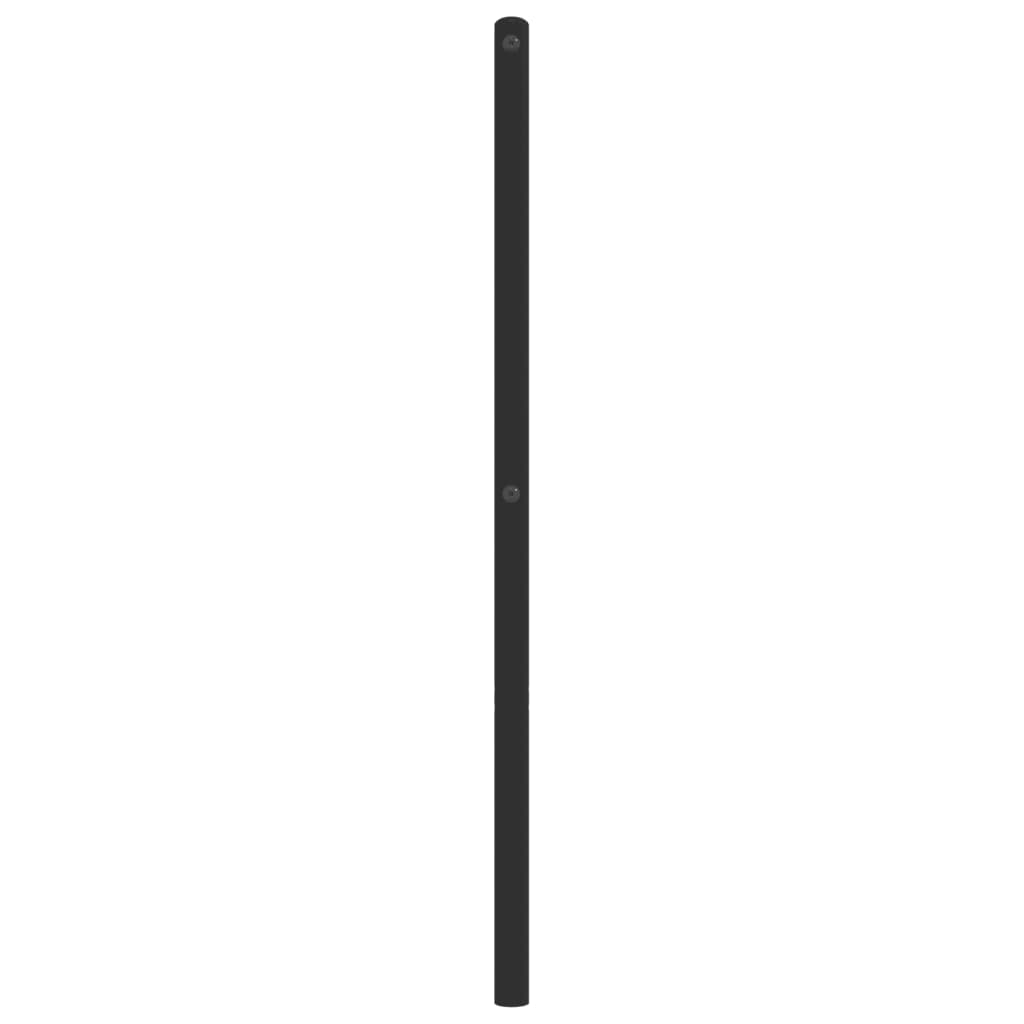 Metal Replace Headboard Black 160 cm
