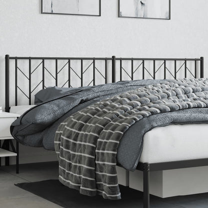 Metal Replace Headboard Black 200 cm