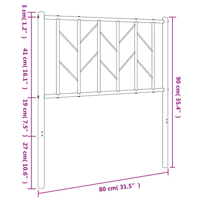 Metal Replace Headboard White 75 cm