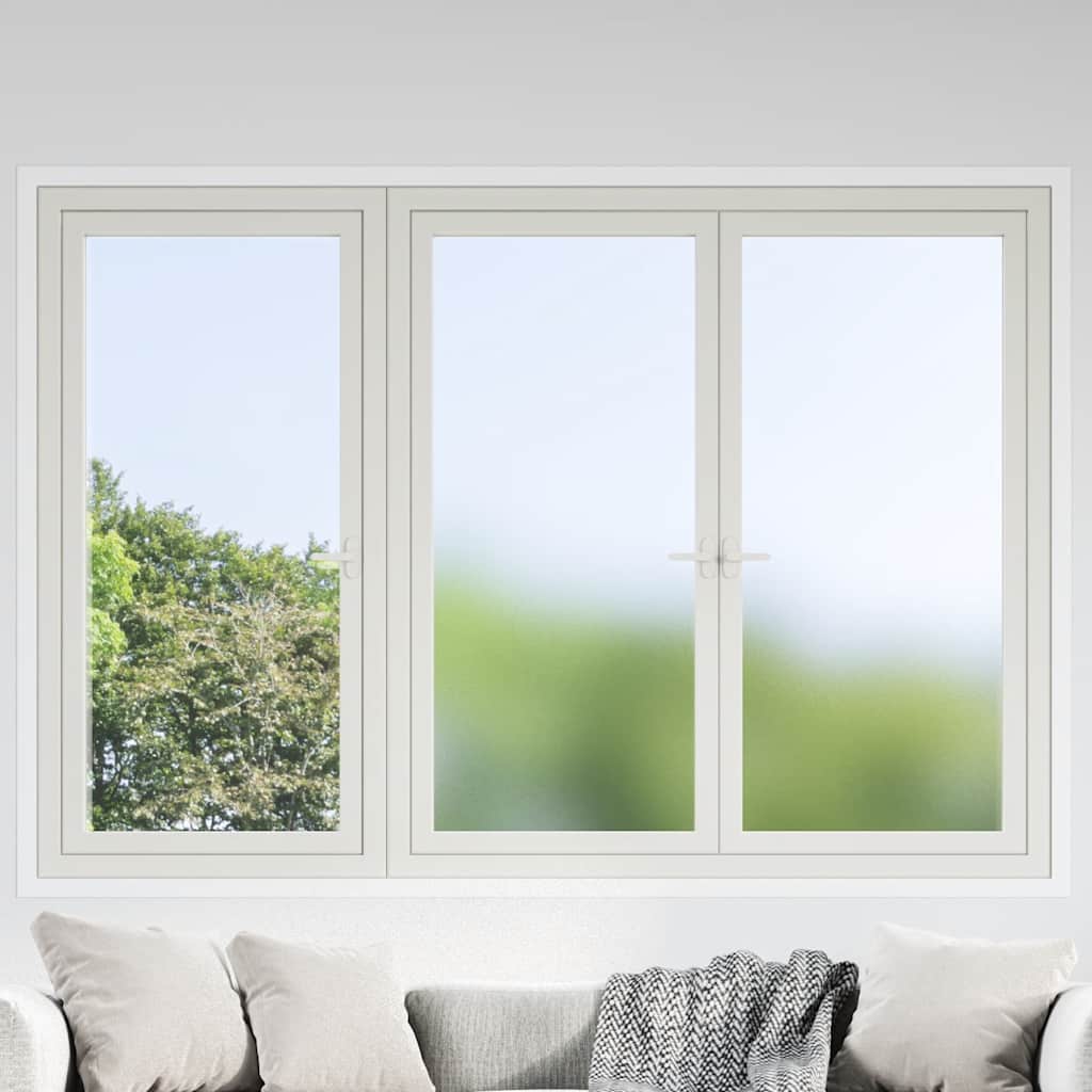 Window Films 3 pcs Static Frosted Grey PVC