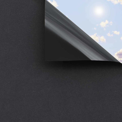 Window Films 3 pcs Static Frosted Black PVC