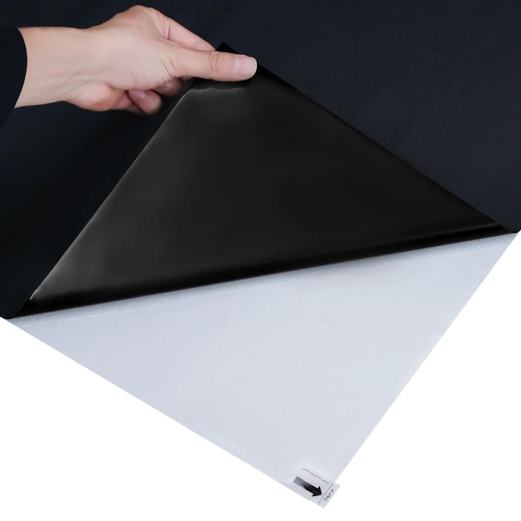 Window Films 5 pcs Static Frosted Black PVC