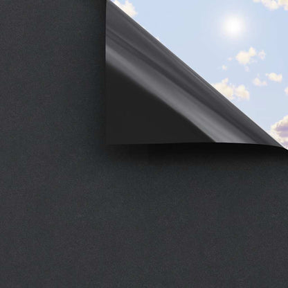 Window Films 3 pcs Static Frosted Black PVC
