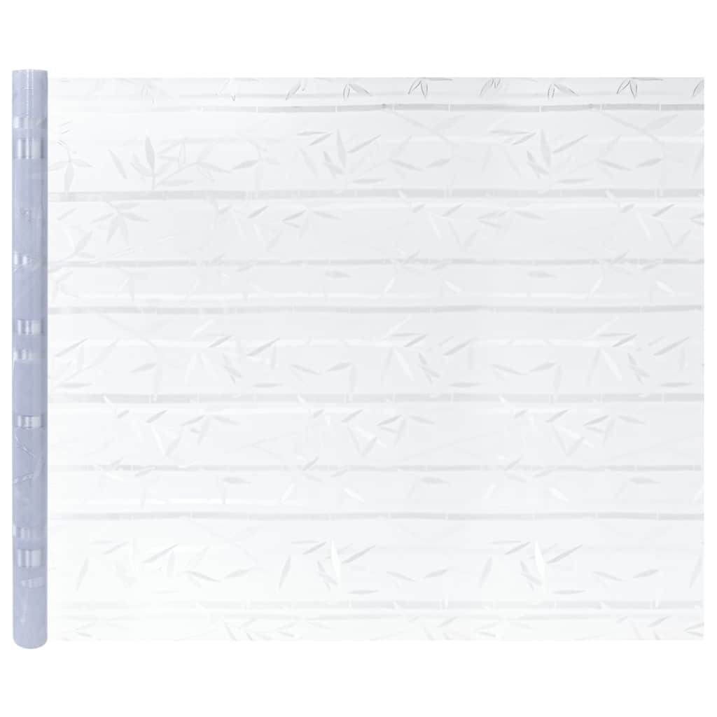 Window Films 2 pcs Frosted Bamboo Pattern PVC