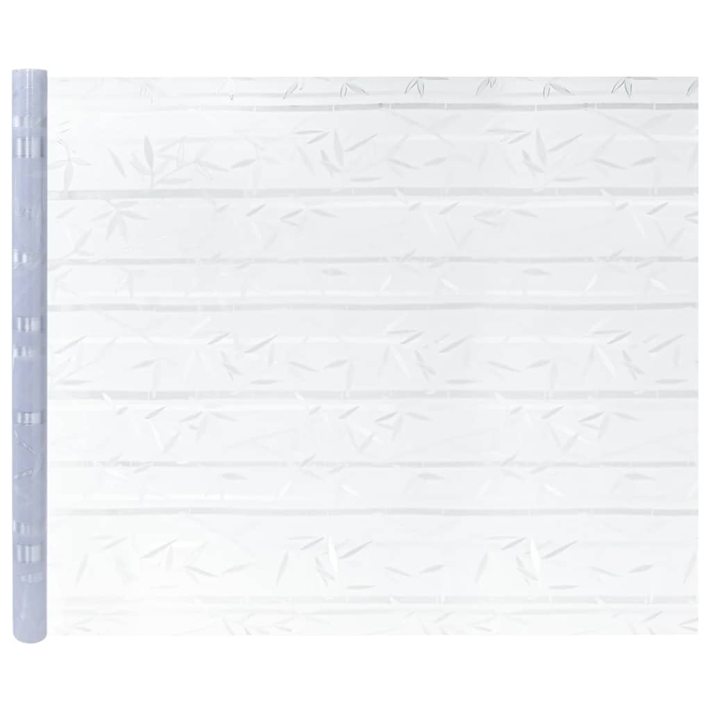 Window Films 4 pcs Frosted Bamboo Pattern PVC