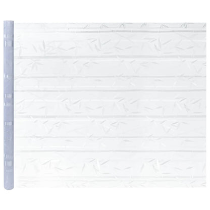 Window Films 4 pcs Frosted Bamboo Pattern PVC