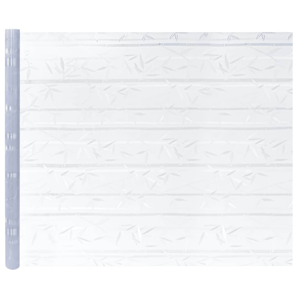 Window Films 2 pcs Frosted Bamboo Pattern PVC