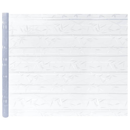 Window Films 2 pcs Frosted Bamboo Pattern PVC