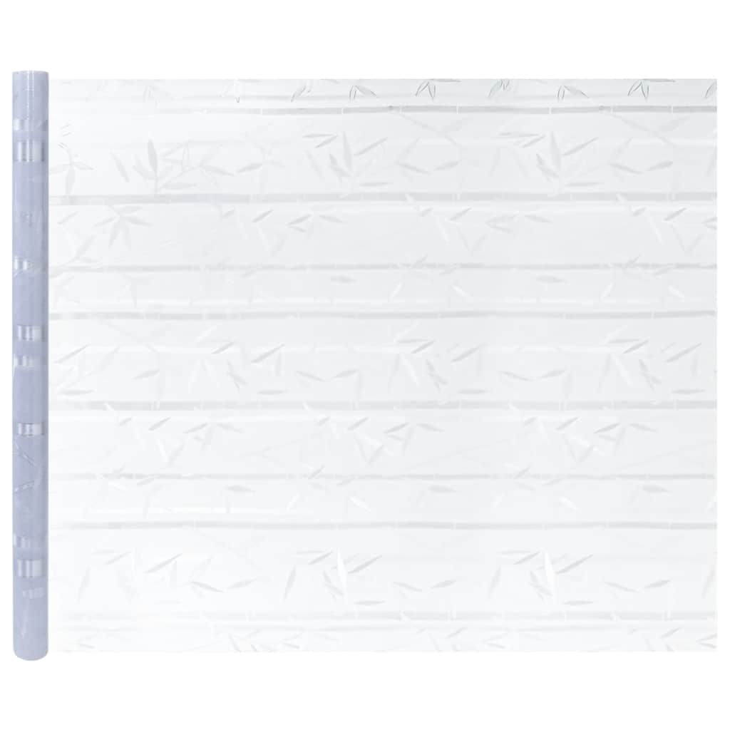 Window Films 4 pcs Frosted Bamboo Pattern PVC