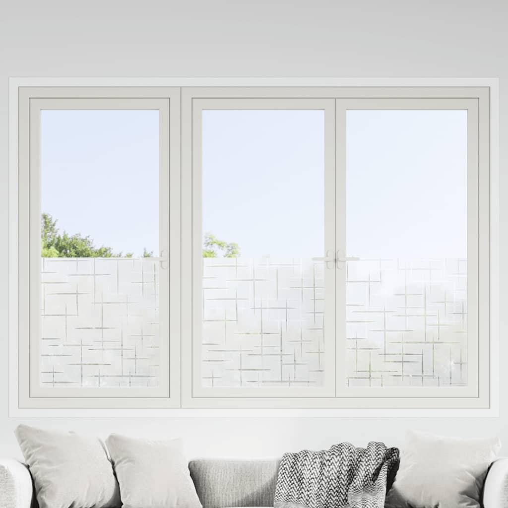 Window Films 4 pcs Frosted Star Pattern PVC