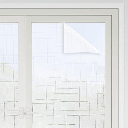 Window Films 2 pcs Frosted Star Pattern PVC