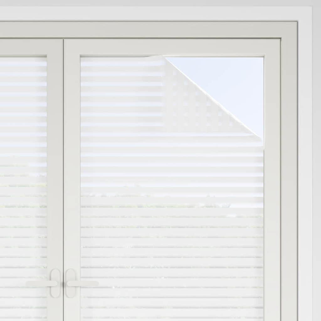 Window Films 2 pcs Frosted Stripes Pattern PVC