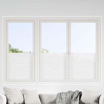 Window Films 2 pcs Frosted Stripes Pattern PVC
