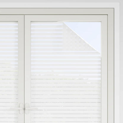 Window Films 4 pcs Frosted Stripes Pattern PVC