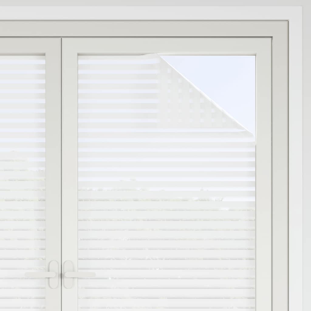 Window Films 2 pcs Frosted Stripes Pattern PVC