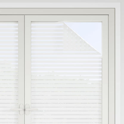 Window Films 2 pcs Frosted Stripes Pattern PVC