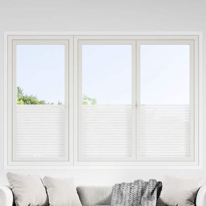 Window Films 2 pcs Frosted Stripes Pattern PVC
