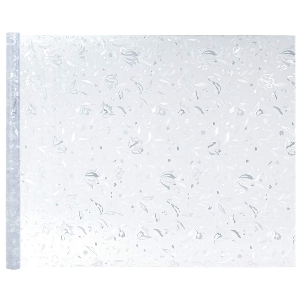 Window Films 2 pcs Frosted Flower Pattern PVC