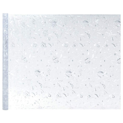 Window Films 2 pcs Frosted Flower Pattern PVC