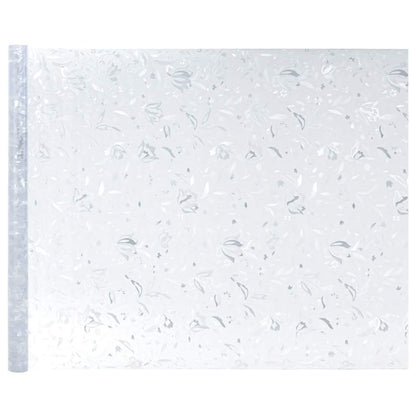 Window Films 4 pcs Frosted Flower Pattern PVC