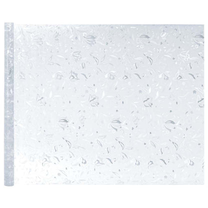 Window Films 2 pcs Frosted Flower Pattern PVC