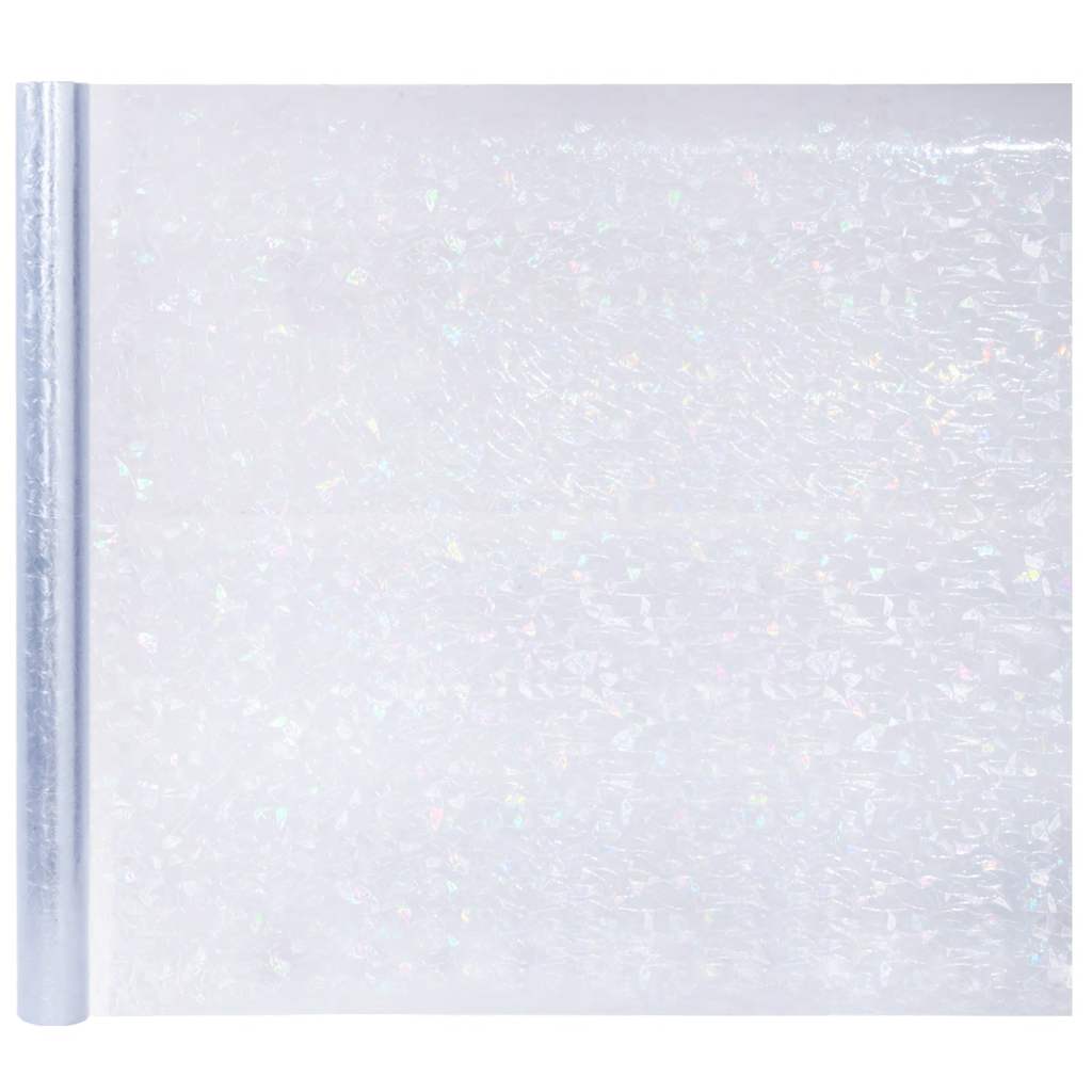 Window Films 3 pcs Frosted 3D Rainbow Pattern PVC
