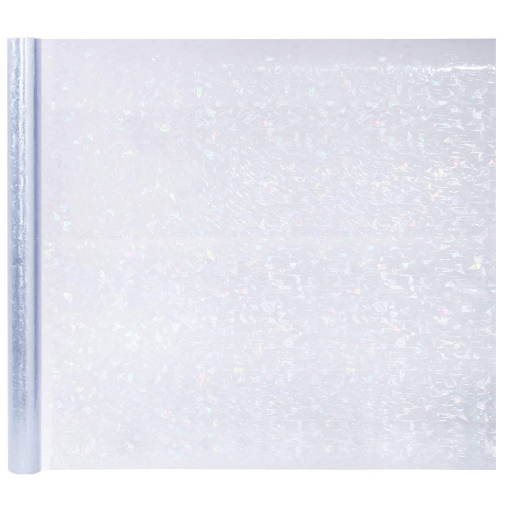 Window Films 5 pcs Frosted 3D Rainbow Pattern PVC