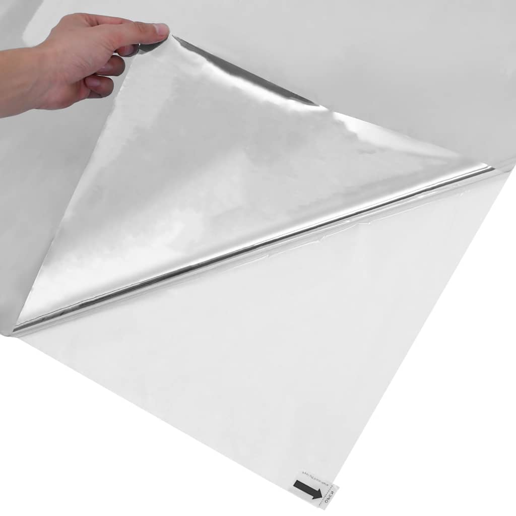 Solar Films 3 pcs Static Reflective Effect Silver PVC