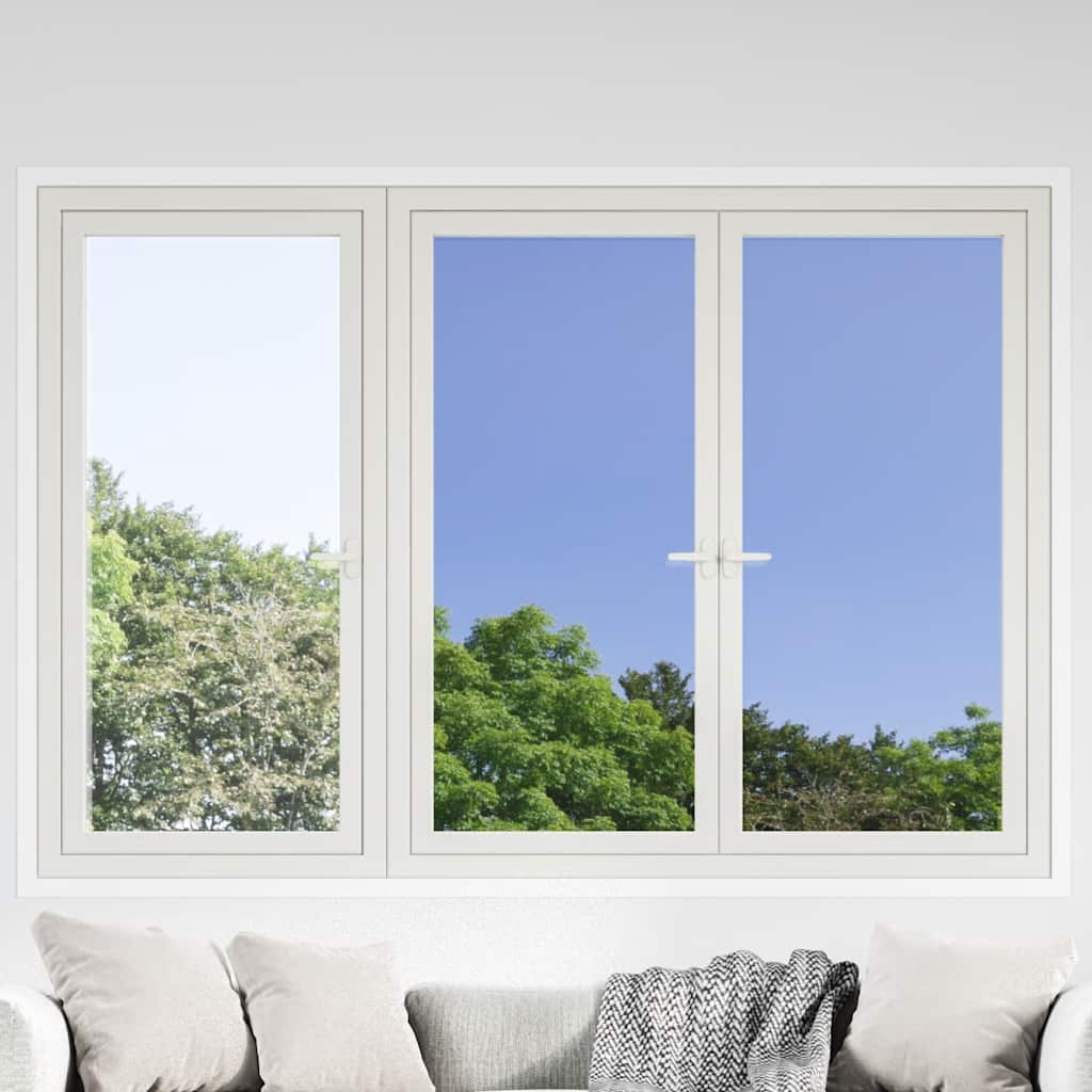 Solar Films 3 pcs Static Reflective Effect Silver PVC