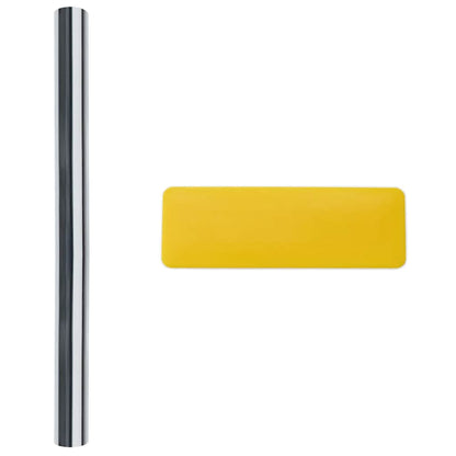 Solar Films 3 pcs Static Reflective Effect Silver PVC
