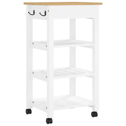 Kitchen Trolley MONZA 48x40x88.5 cm Solid Wood Pine