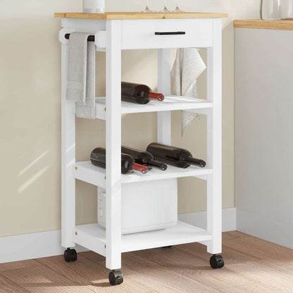 Kitchen Trolley MONZA 48x40x88.5 cm Solid Wood Pine
