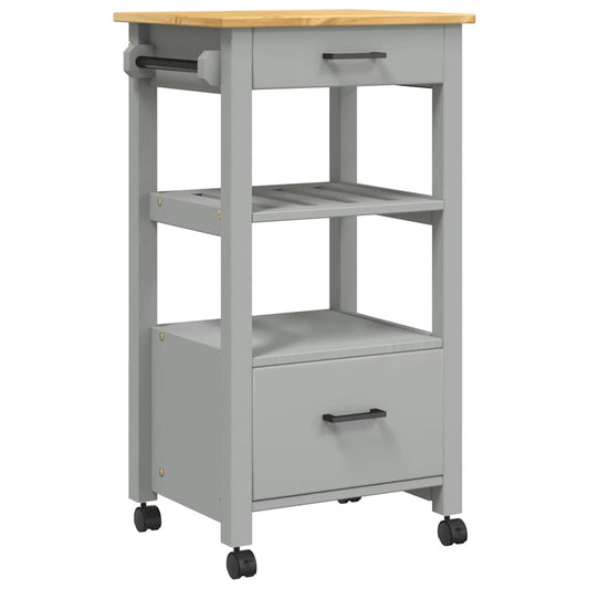 Kitchen Trolley "MONZA" 48x40x88,5 cm Solid Wood Pine