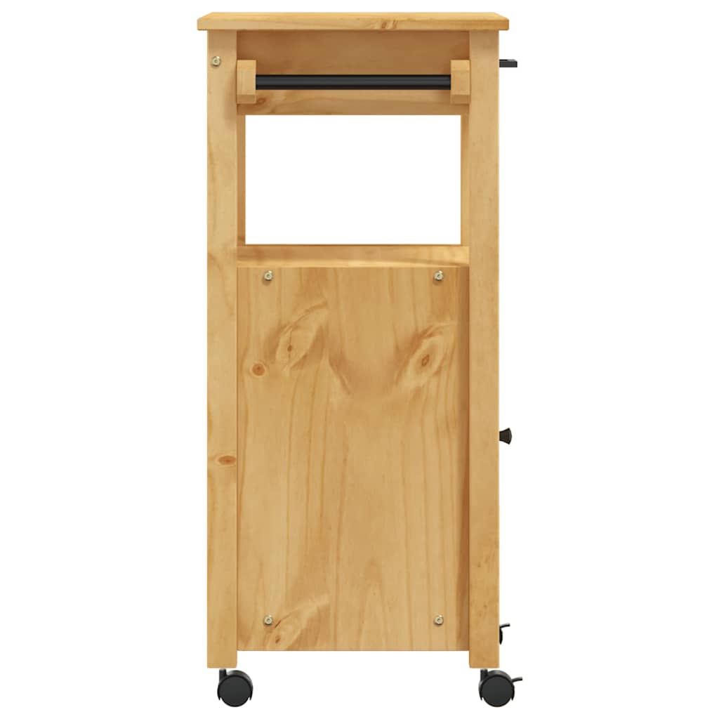 Kitchen Trolley MONZA 48x40x88.5 cm Solid Wood Pine